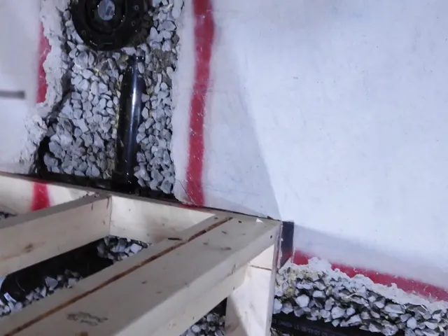 Frozen pipe repair area with insulation or thawing work for Frozen Pipe Repair