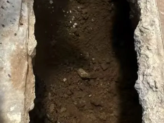 Sewer pipe, trench, cleanout, or cast iron repair area for Aurora