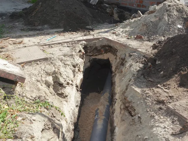 Sewer pipe, trench, cleanout, or cast iron repair area for Centennial