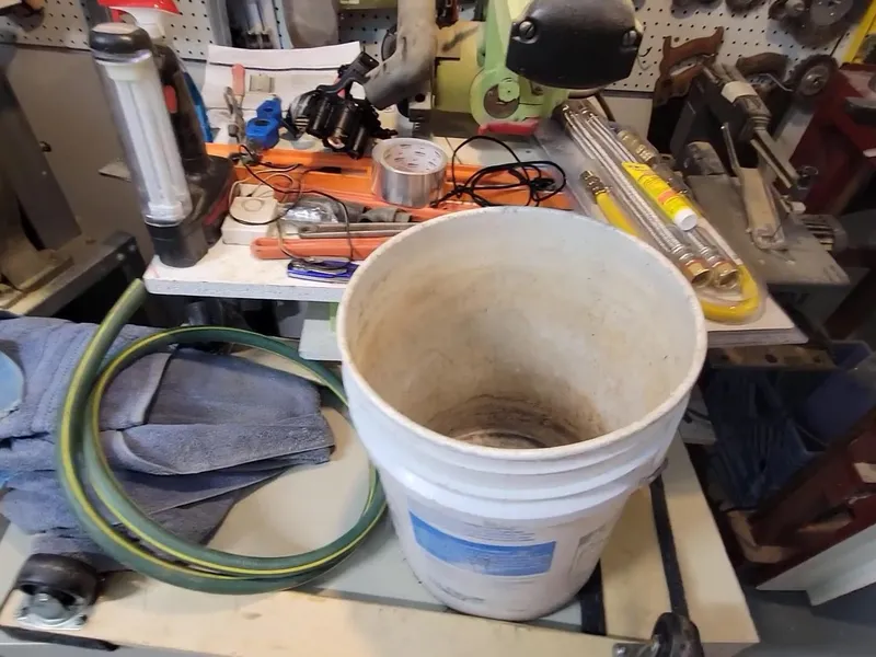 Tank water heater and plumbing connections for Expansion tank on a closed system